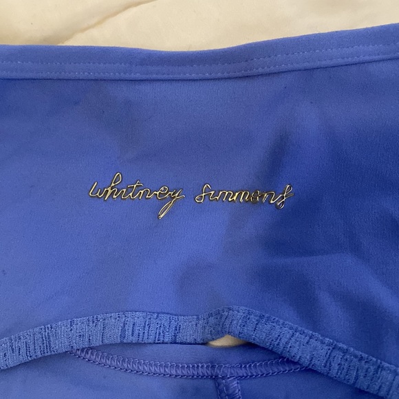 Whitney Simmons blue crop long sleeve size M - Picture 2 of 4